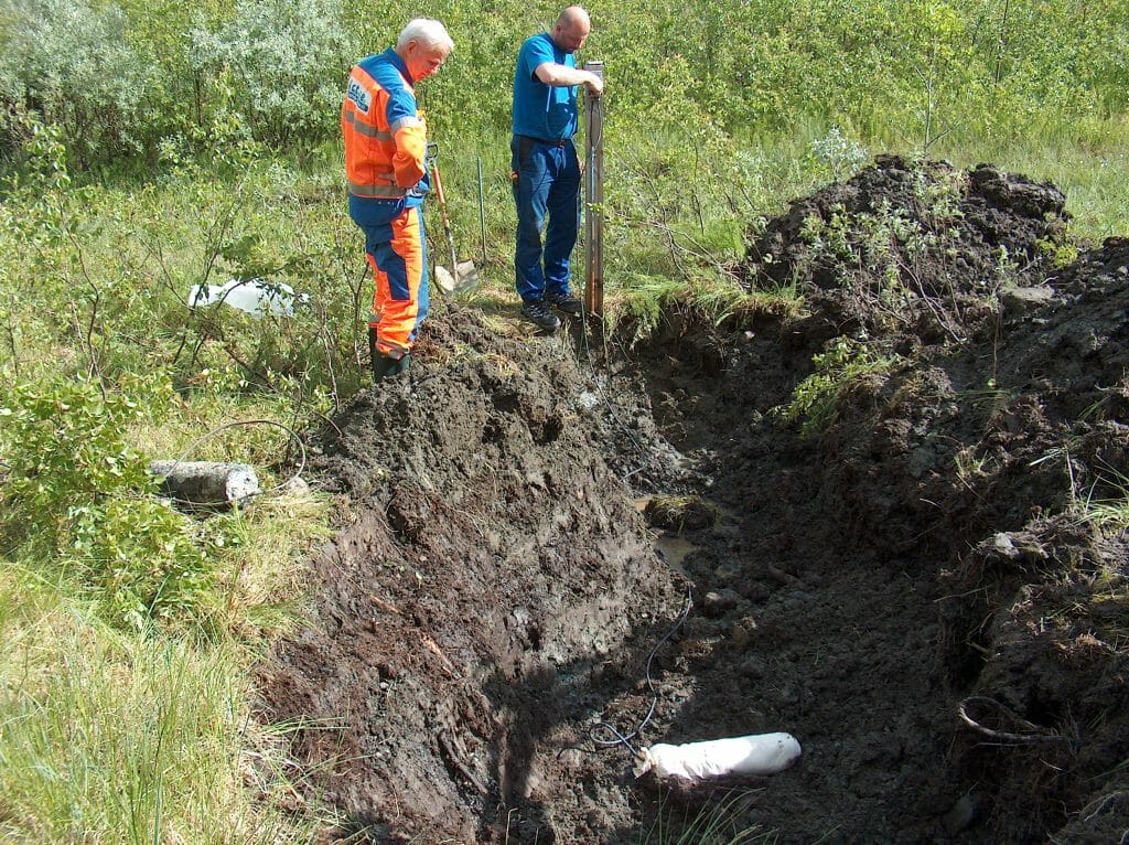 Bardufoss flystasjon - Mg anode to be buried in soil